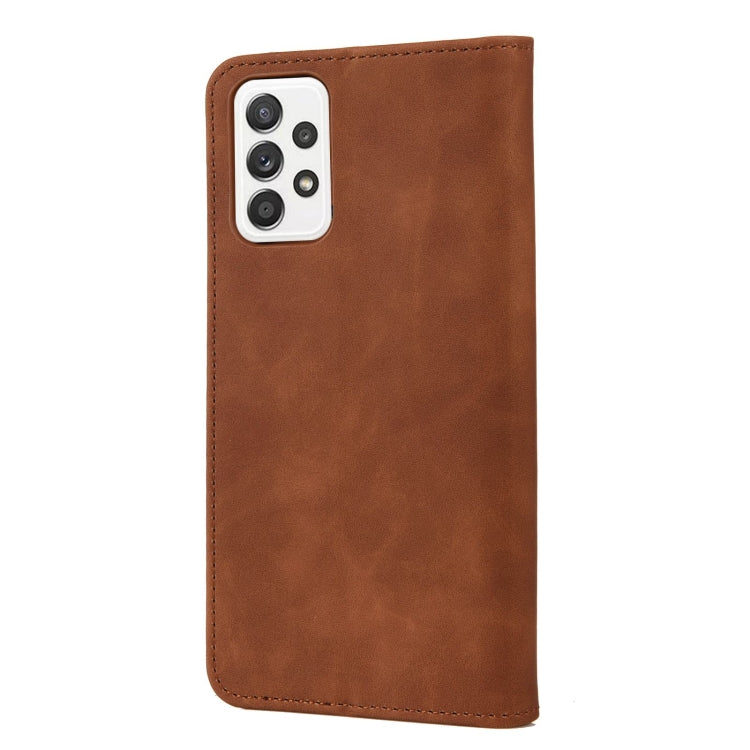 For Samsung Galaxy A23 5G Skin Feel Splicing Leather Phone Case