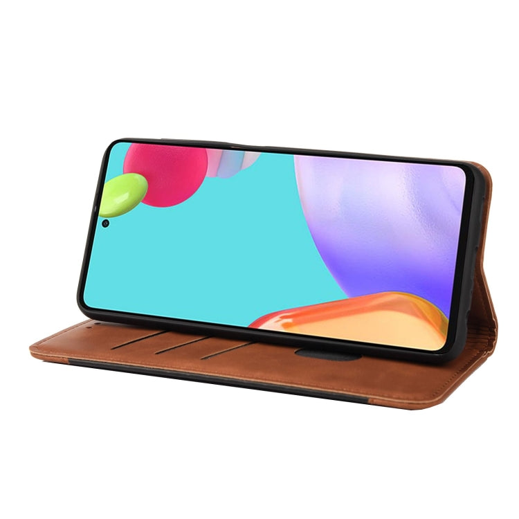 For Samsung Galaxy A23 5G Skin Feel Splicing Leather Phone Case