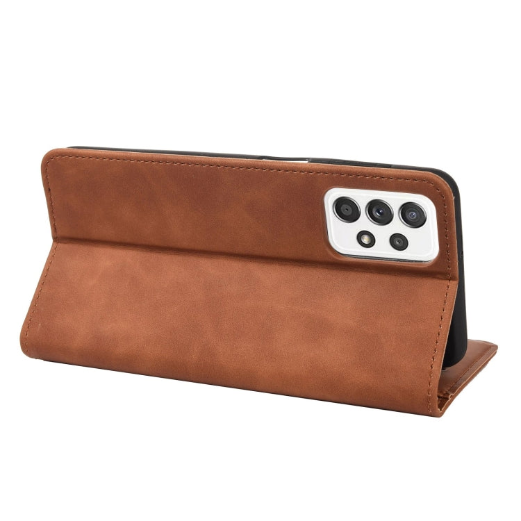 For Samsung Galaxy A23 5G Skin Feel Splicing Leather Phone Case