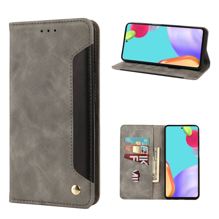 For Samsung Galaxy A23 5G Skin Feel Splicing Leather Phone Case