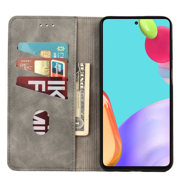 For Samsung Galaxy A23 5G Skin Feel Splicing Leather Phone Case