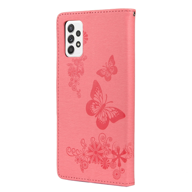 For Samsung Galaxy A23 5G Butterfly Embossed Horizontal Flip Leather Phone Case with Card Slot & Holder