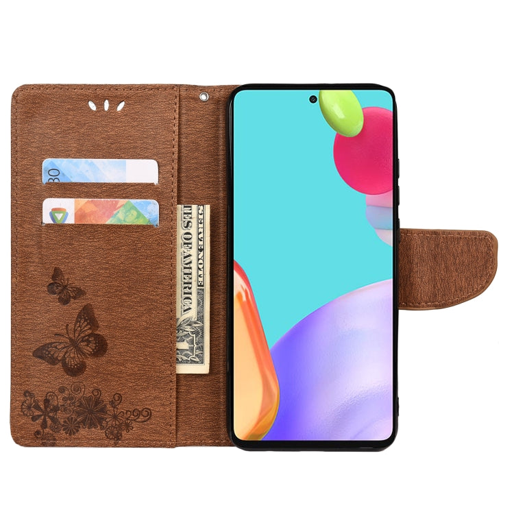 For Samsung Galaxy A23 5G Butterfly Embossed Horizontal Flip Leather Phone Case with Card Slot & Holder