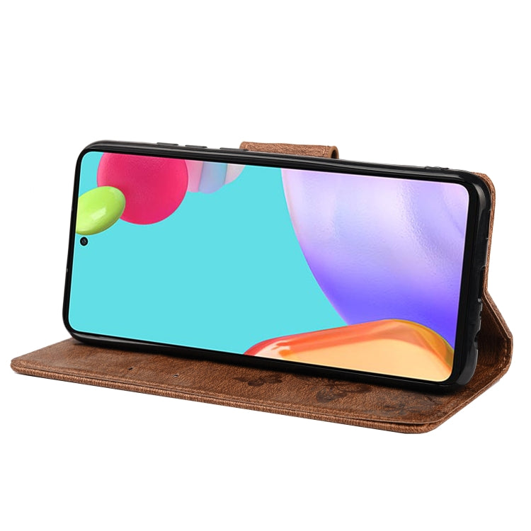 For Samsung Galaxy A23 5G Butterfly Embossed Horizontal Flip Leather Phone Case with Card Slot & Holder