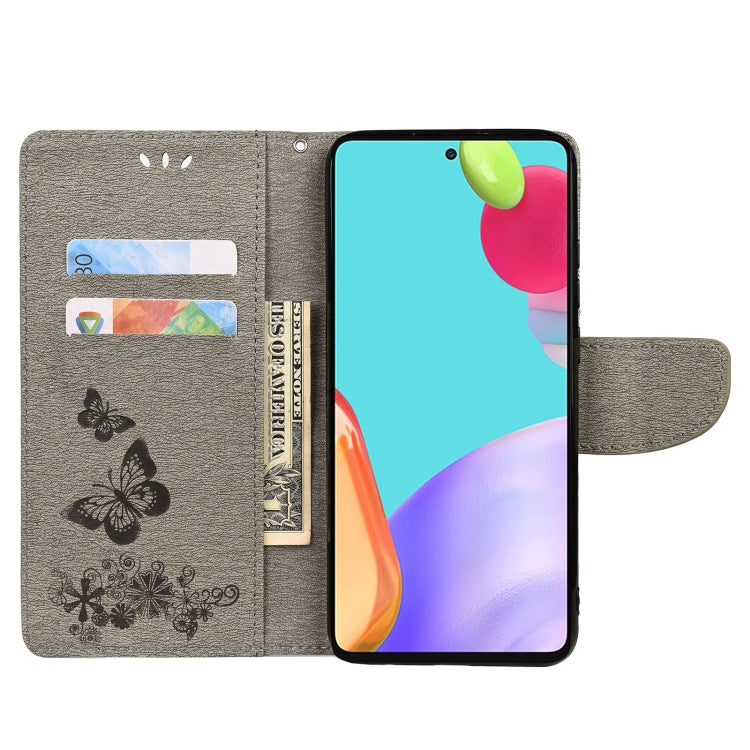 For Samsung Galaxy A23 5G Butterfly Embossed Horizontal Flip Leather Phone Case with Card Slot & Holder