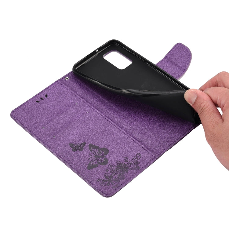 For Samsung Galaxy A23 5G Butterfly Embossed Horizontal Flip Leather Phone Case with Card Slot & Holder