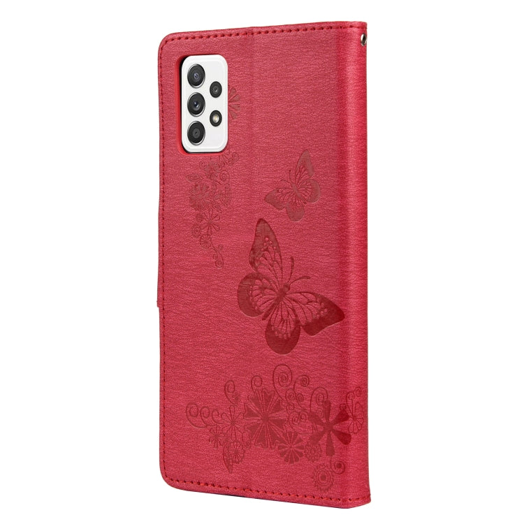 For Samsung Galaxy A23 5G Butterfly Embossed Horizontal Flip Leather Phone Case with Card Slot & Holder