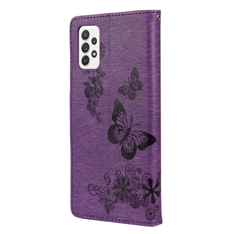 For Samsung Galaxy A23 5G Butterfly Embossed Horizontal Flip Leather Phone Case with Card Slot & Holder