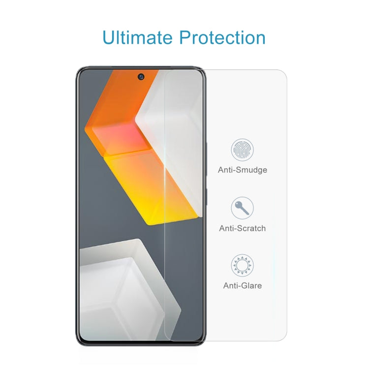 50 PCS 0.26mm 9H 2.5D Tempered Glass Film For vivo iQOO 9 SE / iQOO Neo6 / iQOO Neo6 SE