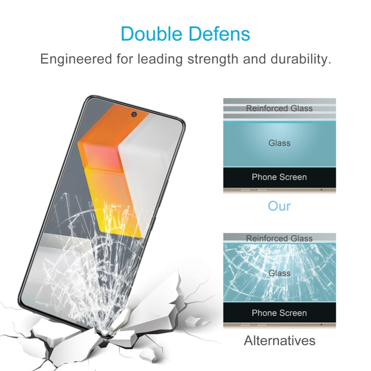 50 PCS 0.26mm 9H 2.5D Tempered Glass Film For vivo iQOO 9 SE / iQOO Neo6 / iQOO Neo6 SE