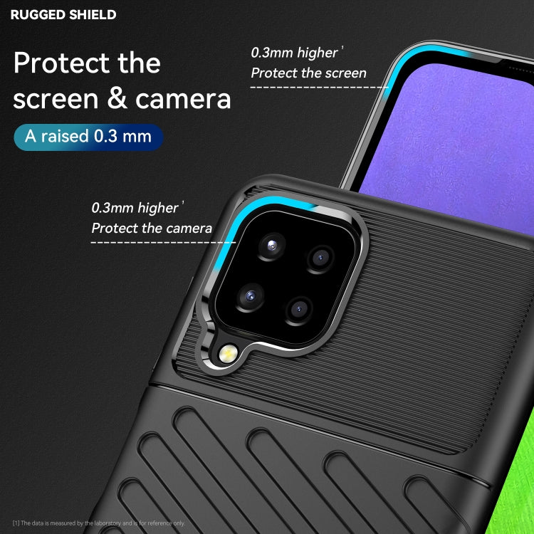 For Samsung Galaxy A22 Thunderbolt Shockproof TPU Phone Case(Black)