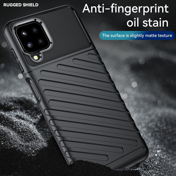 For Samsung Galaxy A22 Thunderbolt Shockproof TPU Phone Case(Black)