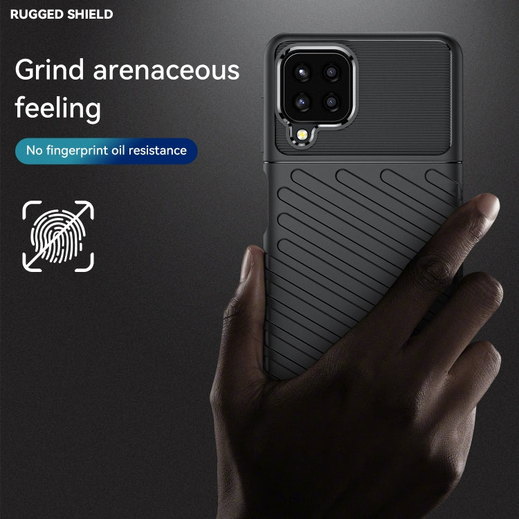For Samsung Galaxy A22 Thunderbolt Shockproof TPU Phone Case(Black)