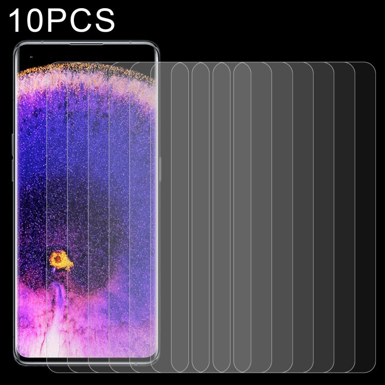 10 PCS 0.26mm 9H 2.5D Tempered Glass Film For OPPO Find X5