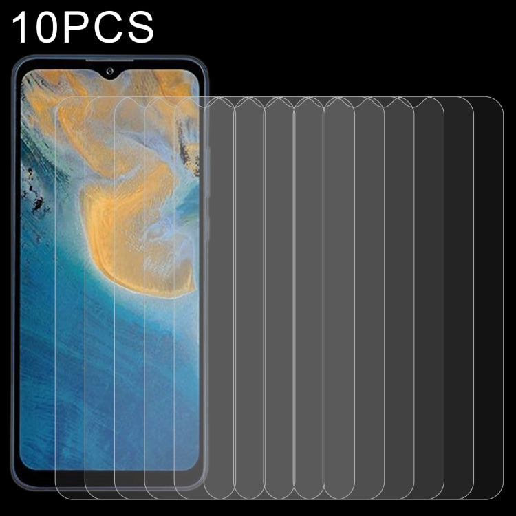 10 PCS 0.26mm 9H 2.5D Tempered Glass Film For ZTE Blade A51s