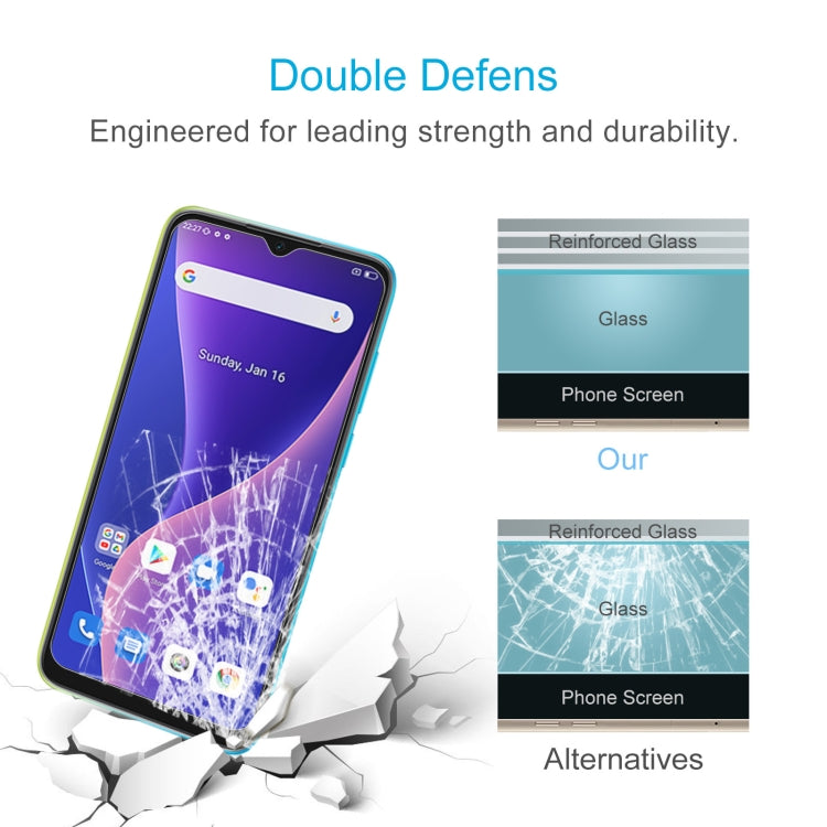 50 PCS 0.26mm 9H 2.5D Tempered Glass Film For Blackview OSCAL C60
