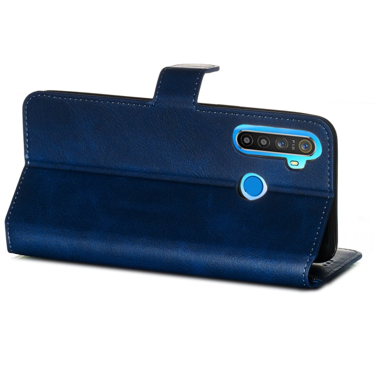 For OPPO Realme 5 Classic Calf Texture Horizontal Flip PU Leather Case, with Holder & Card Slots & Wallet