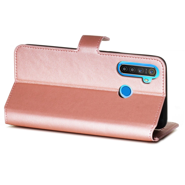 For OPPO Realme 5 Classic Calf Texture Horizontal Flip PU Leather Case, with Holder & Card Slots & Wallet