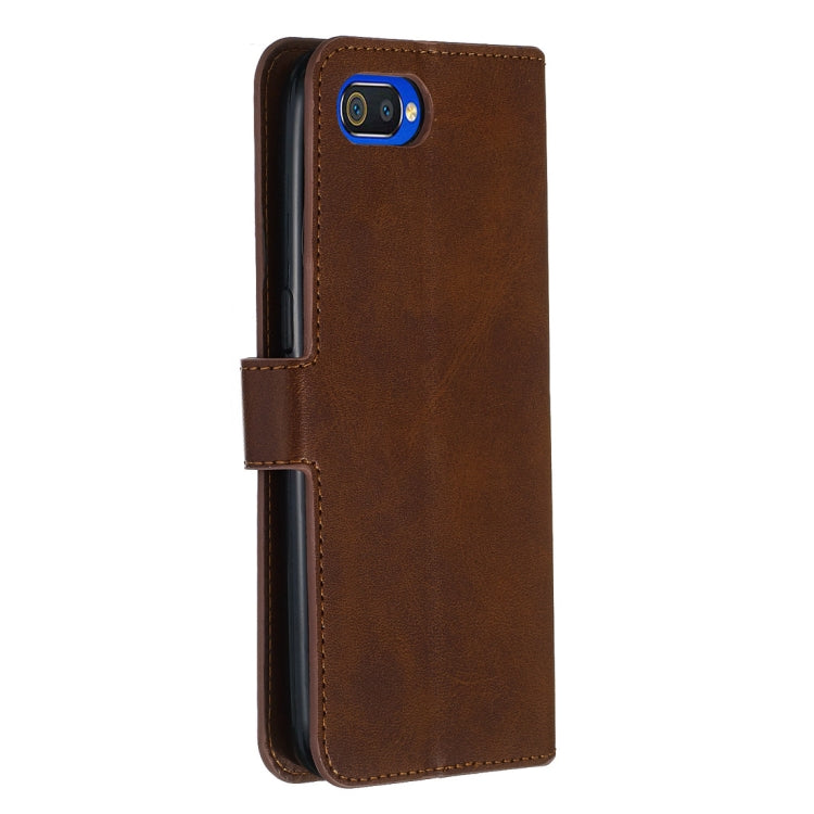 For OPPO A1k / Realme C2 Classic Calf Texture Horizontal Flip PU Leather Case, with Holder & Card Slots & Wallet