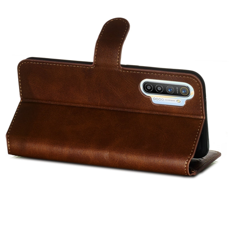 For OPPO Realme XT / Realme X2 Classic Calf Texture Horizontal Flip PU Leather Case, with Holder & Card Slots & Wallet