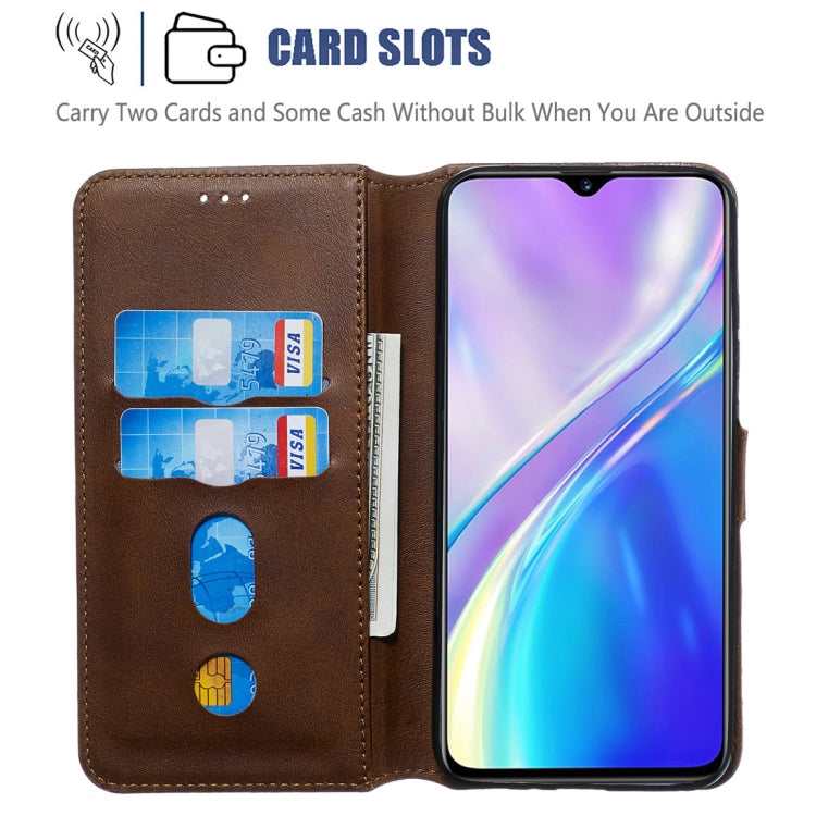 For OPPO Realme XT / Realme X2 Classic Calf Texture Horizontal Flip PU Leather Case, with Holder & Card Slots & Wallet