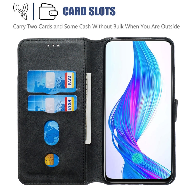 For OPPO K3 / Realme X Classic Calf Texture Horizontal Flip PU Leather Case, with Holder & Card Slots & Wallet