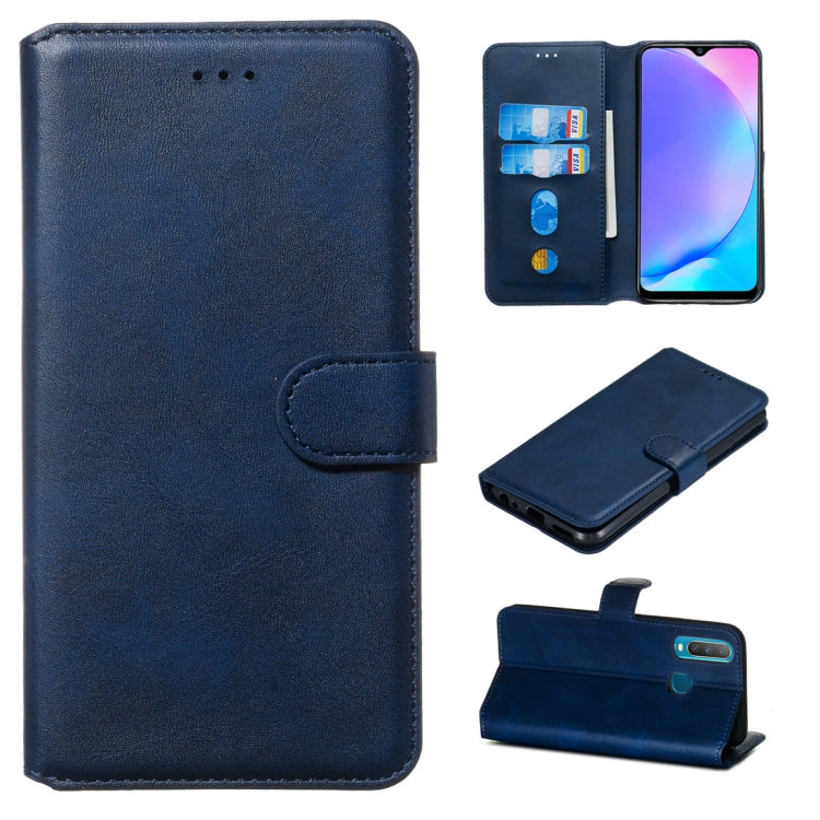 For Vivo U10 / Y15 / Y17 / Y3 Classic Calf Texture Horizontal Flip PU Leather Case, with Holder & Card Slots & Wallet