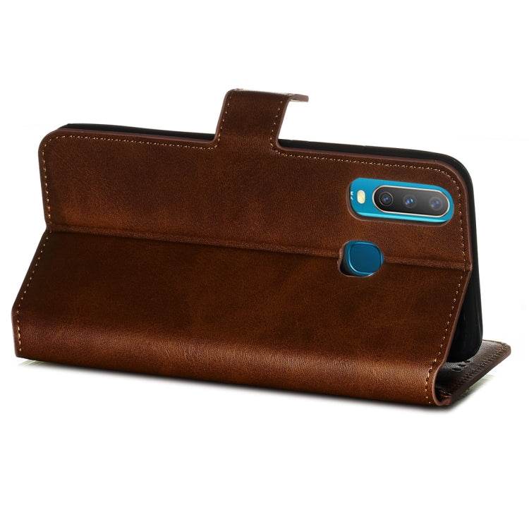 For Vivo U10 / Y15 / Y17 / Y3 Classic Calf Texture Horizontal Flip PU Leather Case, with Holder & Card Slots & Wallet