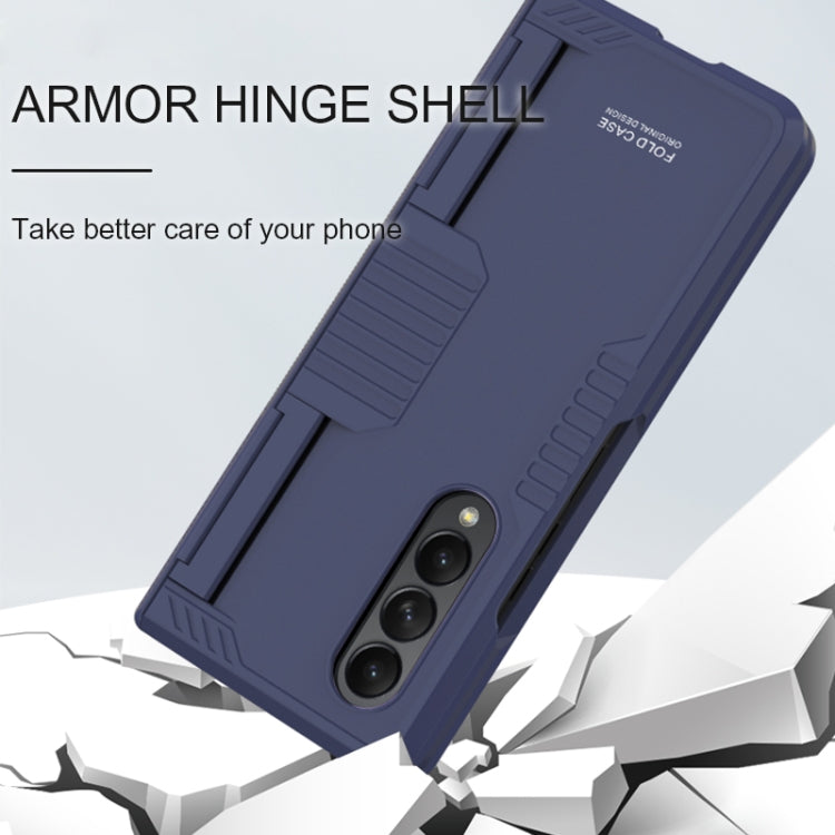 For Samsung Galaxy Z Fold3 5G Armor Hinged Shockproof PC + TPU Folding Phone Case