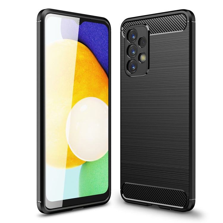For Samsung Galaxy A23 5G Brushed Texture Carbon Fiber TPU Phone Case