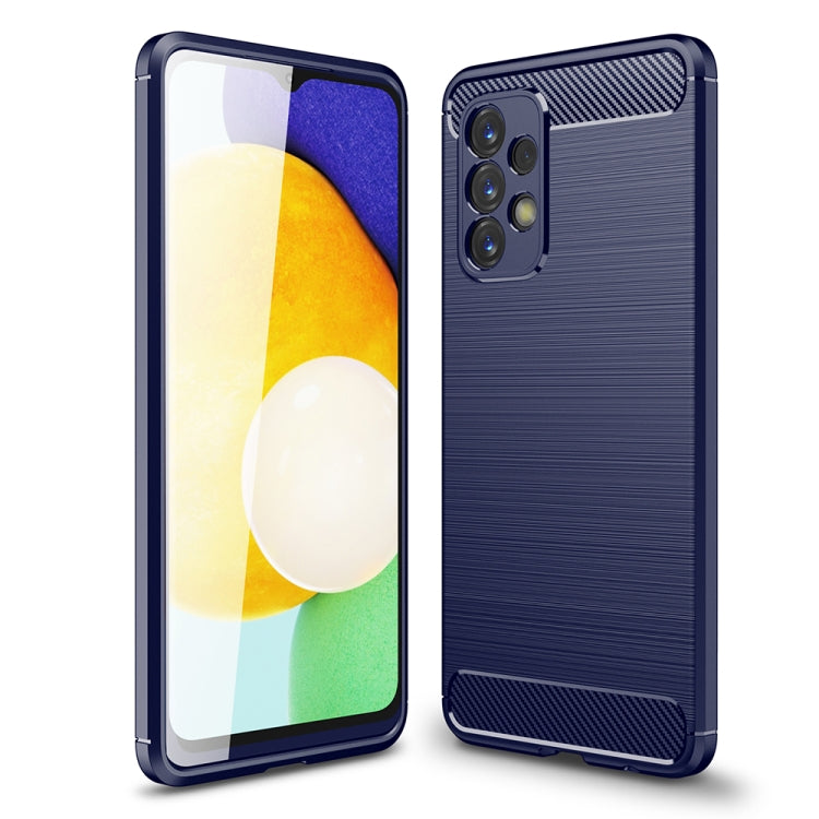 For Samsung Galaxy A23 5G Brushed Texture Carbon Fiber TPU Phone Case