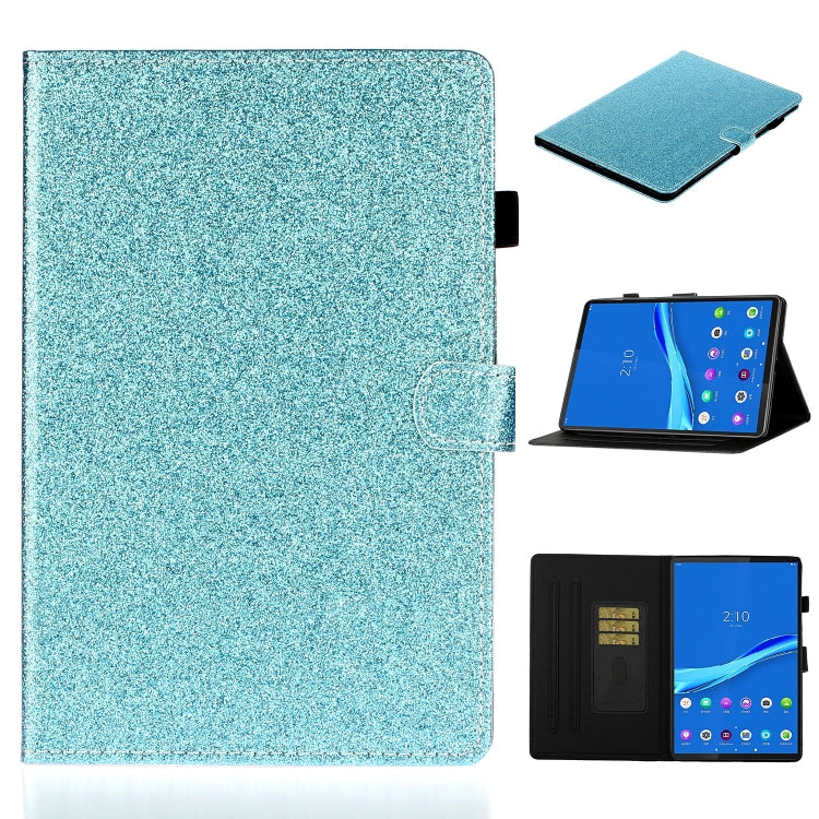 For Samsung Galaxy Tab A8 10.5 2021 Varnish Glitter Powder Leather Tablet Case