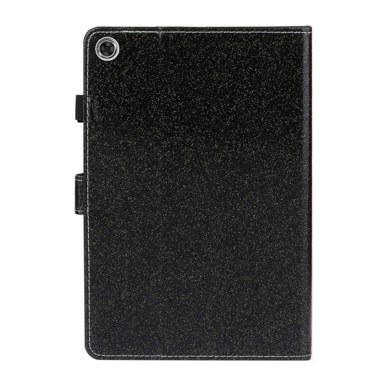 For Samsung Galaxy Tab A8 10.5 2021 Varnish Glitter Powder Leather Tablet Case