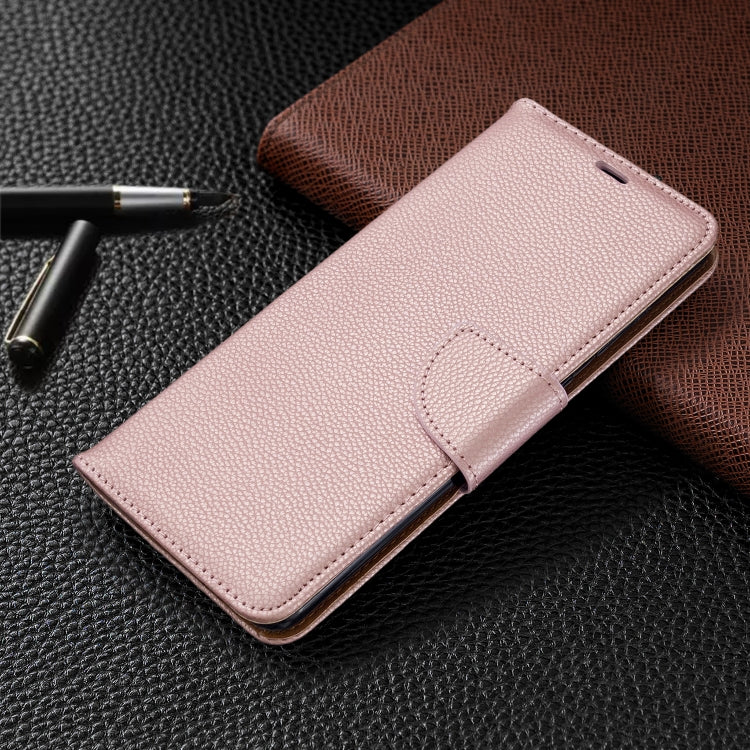 For Galaxy S20+ Litchi Texture Pure Color Horizontal Flip PU Leather Case with Holder & Card Slots & Wallet & Lanyard