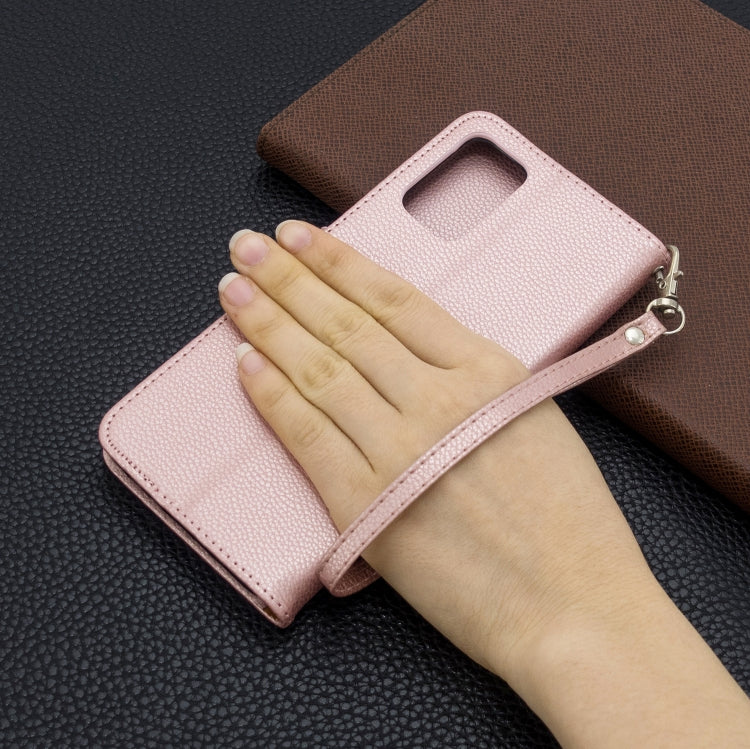 For Galaxy S20+ Litchi Texture Pure Color Horizontal Flip PU Leather Case with Holder & Card Slots & Wallet & Lanyard