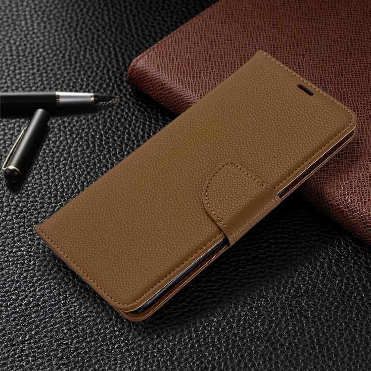 For Galaxy S20+ Litchi Texture Pure Color Horizontal Flip PU Leather Case with Holder & Card Slots & Wallet & Lanyard