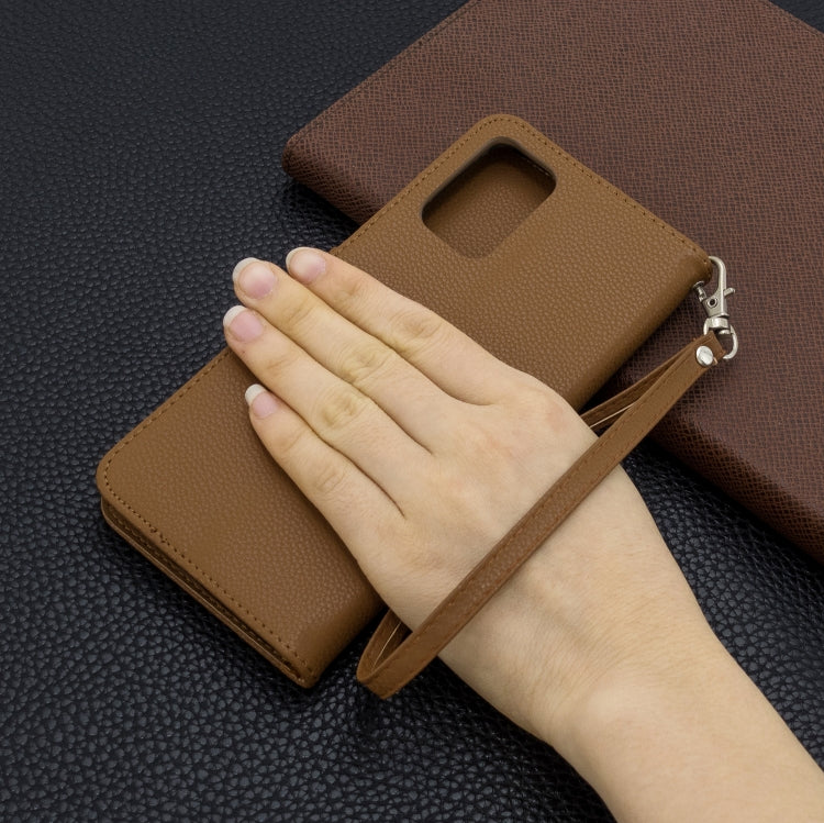 For Galaxy S20+ Litchi Texture Pure Color Horizontal Flip PU Leather Case with Holder & Card Slots & Wallet & Lanyard
