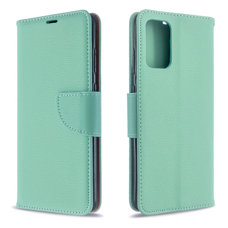 For Galaxy S20+ Litchi Texture Pure Color Horizontal Flip PU Leather Case with Holder & Card Slots & Wallet & Lanyard