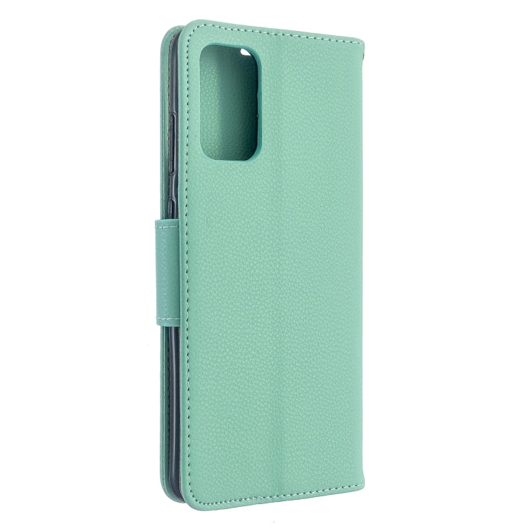 For Galaxy S20+ Litchi Texture Pure Color Horizontal Flip PU Leather Case with Holder & Card Slots & Wallet & Lanyard