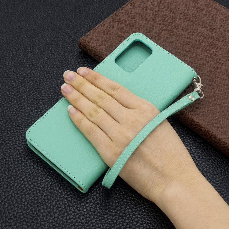 For Galaxy S20+ Litchi Texture Pure Color Horizontal Flip PU Leather Case with Holder & Card Slots & Wallet & Lanyard