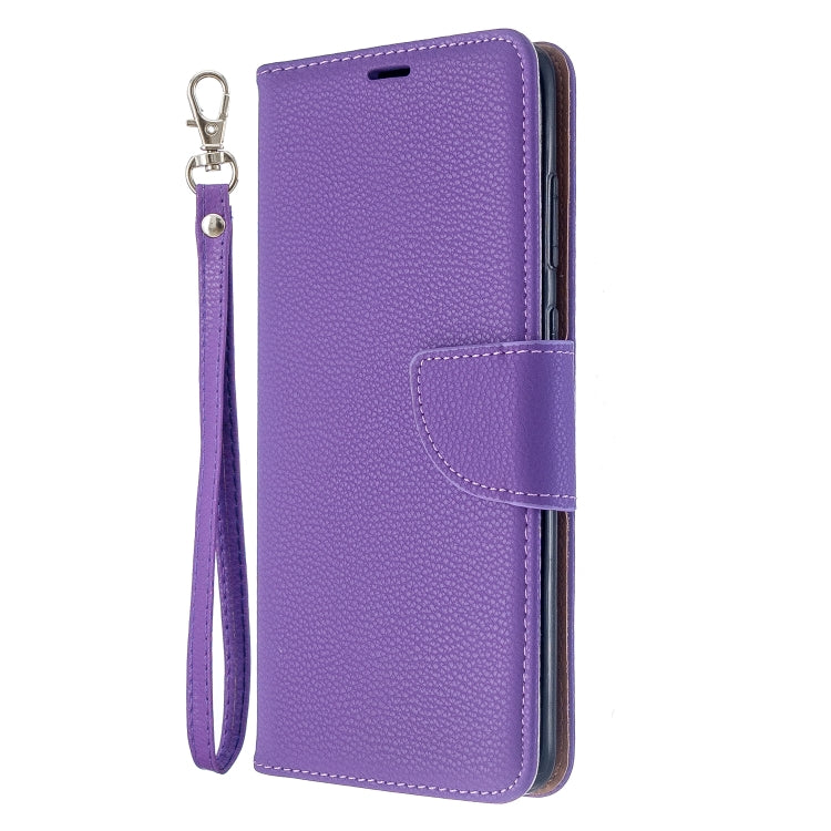 For Galaxy S20+ Litchi Texture Pure Color Horizontal Flip PU Leather Case with Holder & Card Slots & Wallet & Lanyard