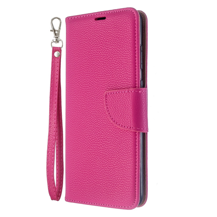 For Galaxy S20+ Litchi Texture Pure Color Horizontal Flip PU Leather Case with Holder & Card Slots & Wallet & Lanyard