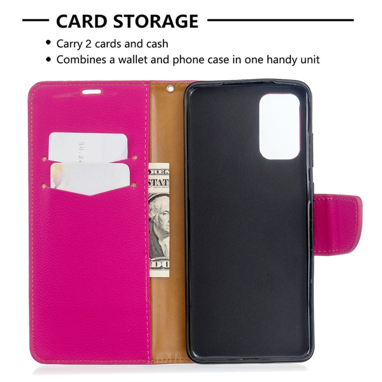 For Galaxy S20+ Litchi Texture Pure Color Horizontal Flip PU Leather Case with Holder & Card Slots & Wallet & Lanyard