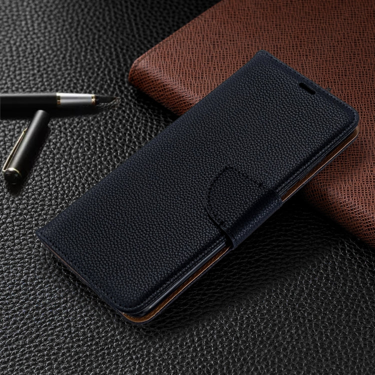 For Galaxy S20+ Litchi Texture Pure Color Horizontal Flip PU Leather Case with Holder & Card Slots & Wallet & Lanyard