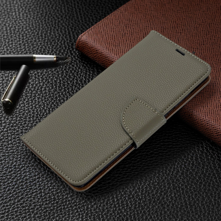 For Galaxy S20+ Litchi Texture Pure Color Horizontal Flip PU Leather Case with Holder & Card Slots & Wallet & Lanyard