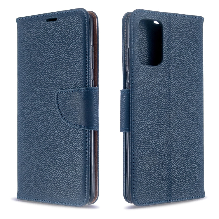 For Galaxy S20 Ultra Litchi Texture Pure Color Horizontal Flip PU Leather Case with Holder & Card Slots & Wallet & Lanyard