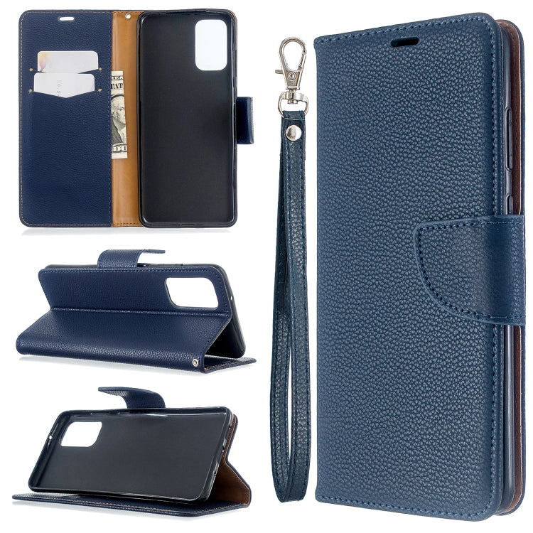 For Galaxy S20 Ultra Litchi Texture Pure Color Horizontal Flip PU Leather Case with Holder & Card Slots & Wallet & Lanyard