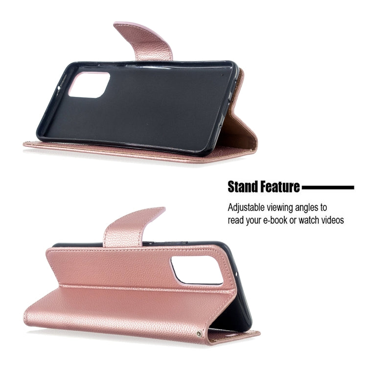 For Galaxy S20 Ultra Litchi Texture Pure Color Horizontal Flip PU Leather Case with Holder & Card Slots & Wallet & Lanyard