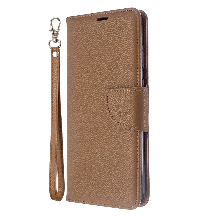 For Galaxy S20 Ultra Litchi Texture Pure Color Horizontal Flip PU Leather Case with Holder & Card Slots & Wallet & Lanyard