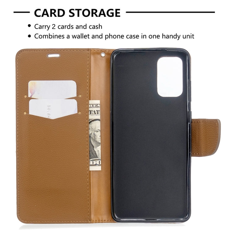 For Galaxy S20 Ultra Litchi Texture Pure Color Horizontal Flip PU Leather Case with Holder & Card Slots & Wallet & Lanyard